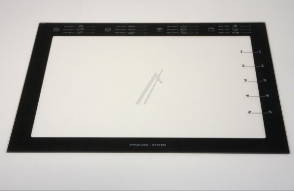 Oven outer Door - 5613093128 Front Glass White Voss 592x501 [Electrolux Aeg]
