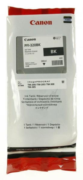 Canon Cartridge - Pfi-320bk 2890c001 Ink Cartridge Black 300ml