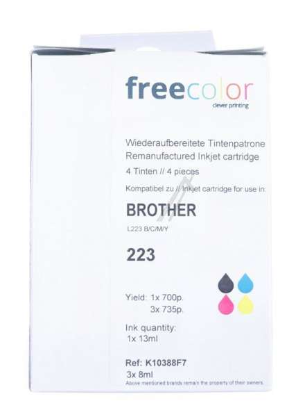 Freecolor Cartridge - K10388f7 Ink Cartridge Multipack Bk-c-m-y