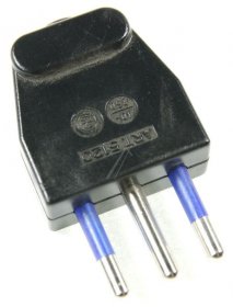 Bachmann Plug - Schutzkontaktmontagestecker , 3polig, Schwarz Italien Bachmann Plug - Schutzkontaktmontagestecker , 3polig, Schwarz Italien