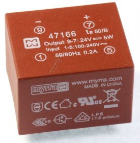 Myrra Ei30 Printtrafos With 1 Output - 31,7x21,8x26,7mm Myrra Print-netzteil Ei30, 24-vdc, 5w Myrra Ei30 Printtrafos With 1 Output - 31,7x21,8x26,7mm Myrra Print-netzteil Ei30, 24-vdc, 5w