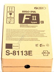Riso Cartridge - S-8113e Ink Cartridges Black 2x1000ml Riso Cartridge - S-8113e Ink Cartridges Black 2x1000ml