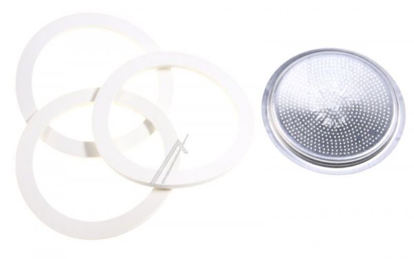 Bialetti Filter Seals - 800035 3 Seals + 1 Filter 9 Cups Carton