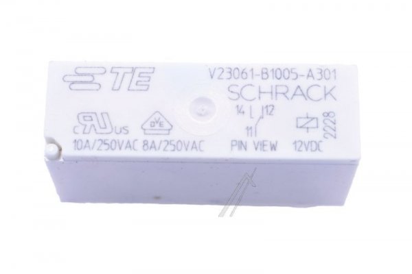 Te Connectivity Schrack Pcb Relay To 12v - 12vdc 8a-250vac Relais, 1 Wechsler, 9-1393222-1