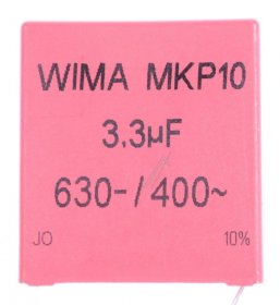 Wima Pulse Capacitors - 3,3uf-630v Mkp10 Capacitor For Pulse Applications Pcm=37,5