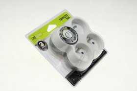 Inotech Connection Block - Triplite 3x16a + Inter Facade Blanc-gris
