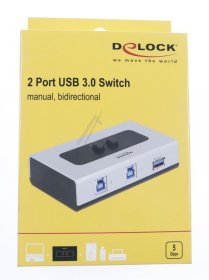 Delock Hub-usb - Switch Usb 3.0 2 Port Manual Bidirectional