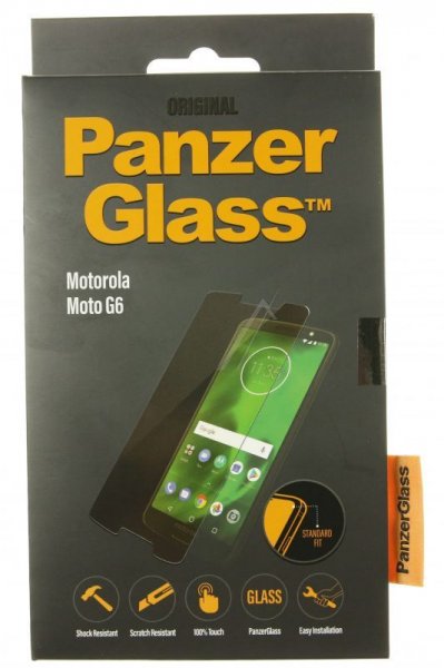 Panzerglass Display Protective Film - 6514 Premium Protective Glass For Motorola Moto G6 Black