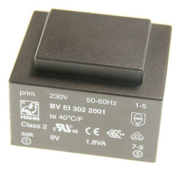 Hahn Ei30 Printtrafos With 1 Output - 9v-200ma Printtrafo 230v Ei30 1,8va