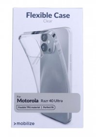 Mobilize Leather Bag Gsm - 29015 Mobilize Gelly Case Motorola Razr 40 Ultra Clear