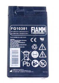 Fiamm 6,0v Lead Batteries - 6v-3,8ah Blockakku Pb Fiamm