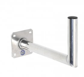 Vivanco Aluminium-wall Support - Stm Wh45 Sat Wandhalter, Wandabstand 45cm, Rohr Ř 5cm, Aluminium
