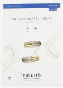 Inakustik Coax Plug/coax Socket - Premium Hdtv Antenne Koaxstecker - Koaxkupplung 3,0 M Inakustik Coax Plug/coax Socket - Premium Hdtv Antenne Koaxstecker - Koaxkupplung 3,0 M