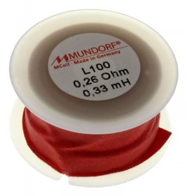 Mundorf Coil - 0,33mh-0,26r Mcoil Air-coil, Ofc-copper, 1mm Wire, 40x20mm