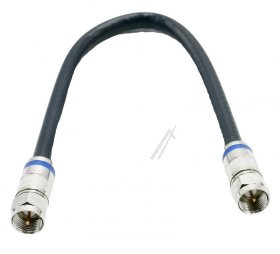 Fuba Koaxconnector - Ovz 925 F-compression Plug-plug Lead 120db, 0,25m, Black