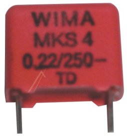 Wima Mks4 Pulse Capacitor - 0 22uf-250v Mks4f032203f00kssd Mks4 Capacitor Rm=15mm Rohs-compliant Wima Mks4 Pulse Capacitor - 0 22uf-250v Mks4f032203f00kssd Mks4 Capacitor Rm=15mm Rohs-compliant