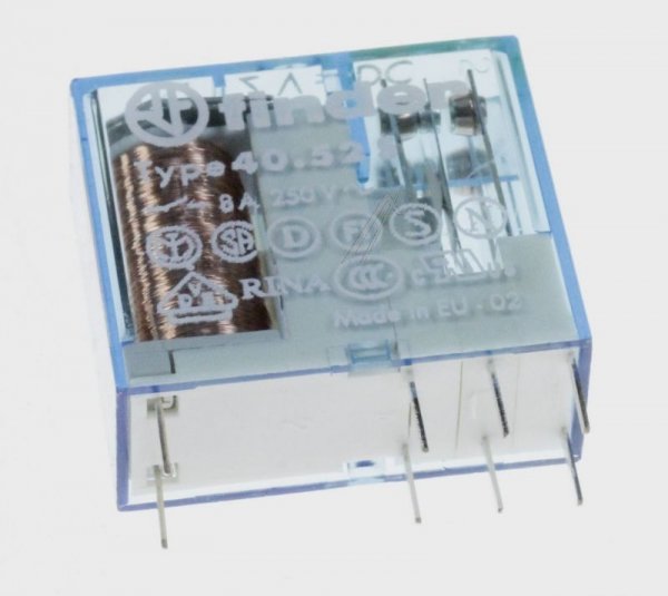 Finder Pcb Relay To 12v - 12vdc 8a-250vac Relay, 2 Pole Co