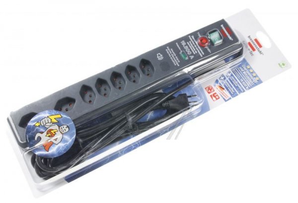 Brennenstuhl Overvoltage Protection Trailing Socket 9-way - Secure-tec 19.500a Uberspannungsschutz-automatiksteckdosenl.10-fach *ch