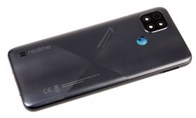 Realme Battery Compartment Lid - 4906346 Realme C21 (rmx3201) - Battery Cover Cross Black