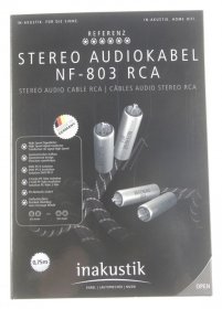 Inakustik Stereo Cable Phono Plug - Referenz Nf-803 Adaptable For Rca 0,75m Audiokabel Inakustik Stereo Cable Phono Plug - Referenz Nf-803 Adaptable For Rca 0,75m Audiokabel