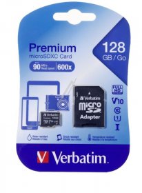 Verbatim Memorycard - Micro-sdxc 44085 Micro Sd Adapter 128gb