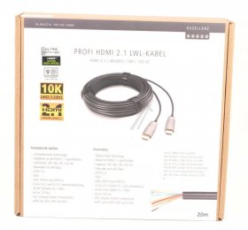 Inakustik Highspeed Hdmi Cable - Optisches Ultra High Speed Hdmi Lwl Kabel 20m 10k@120hz - 009245020 Inakustik Highspeed Hdmi Cable - Optisches Ultra High Speed Hdmi Lwl Kabel 20m 10k@120hz - 009245020