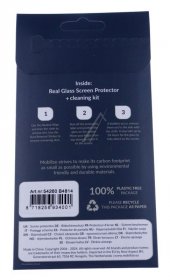 Mobilize Display Protective Plastic Film - Mobilize Glass Screen Protector - Black Frame - Apple Iphone 12 Mini - 54260