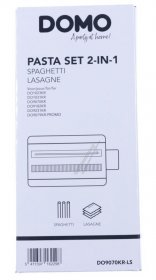 Domo Home Appliance Accesories - Do9070kr-ls Pasta Set Spaghetti + Lasagne Domo Home Appliance Accesories - Do9070kr-ls Pasta Set Spaghetti + Lasagne