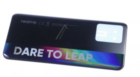 Realme Battery Compartment Lid - 3202585 Realme 8 (rmx3085) Battery Cover-cyber Black Battery Cover
