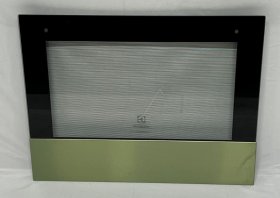 Oven outer Door - 140198084018 Front Glass white 592x501 7mm [Electrolux Aeg]