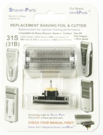 Newspeak Shaver Head - 31s Shaver Head Combi Pack Alternative For Brown 31s