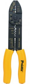 Proskit Adhering Bushing Pliers - Abisolierzange Und Quetschzange FÜr Kabelschuhe 1 5 - 2 5 - 6 0 Mm² - 8PK-313B Proskit Adhering Bushing Pliers - Abisolierzange Und Quetschzange FÜr Kabelschuhe 1 5 - 2 5 - 6 0 Mm² - 8PK-313B