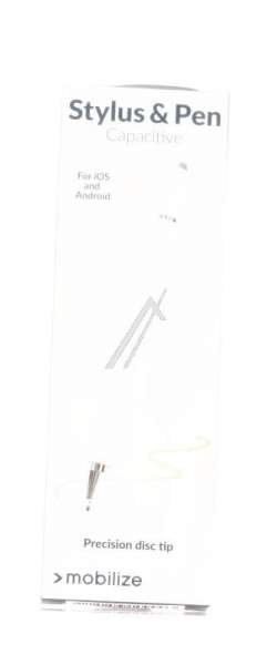 Mobilize Pens For Organiser - 80218 Mobilize High Sensitive 2in1 Capacitive Stylus Pen Input Pen White