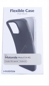Mobilize Leather Bag Gsm - 29855 Mobilize Rubber Gelly Case Motorola Moto E14 4g Matte Black