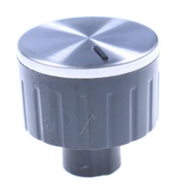 Simfer Button - H20-10-160-032 10001735 Plastic Knob Built In Inox Capped(d3) Mdl Black (bright)