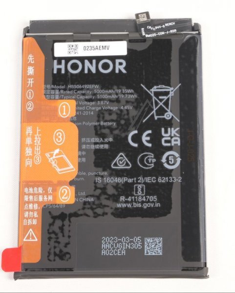 Honor Phone Battery Packs - Hb506492efw 0235aemv Honor Magic5 Lite 5g Battery 5100mah