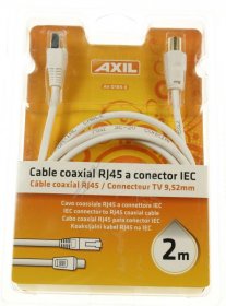 Engel Coaxial Adaptor - Cordon Rj45 Vers Coaxial 9,52 Male.2m Engel Coaxial Adaptor - Cordon Rj45 Vers Coaxial 9,52 Male.2m