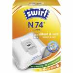 Melitta Vacuum Cleaner Bags - Swirl Dust Bags X4 +1 Filter For Nilfisk