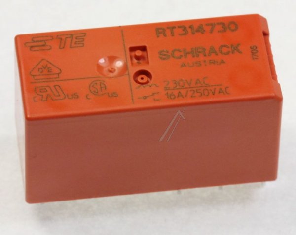 Te Connectivity Schrack Pcb Relay - 230vac-16a 250vac Relay, 1 Changeover