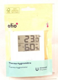 Digital Thermometer - 936055 ThermomÈtre - HygromÈtre IntÉrieur MagnÉtique - Blanc Digital Thermometer - 936055 ThermomÈtre - HygromÈtre IntÉrieur MagnÉtique - Blanc