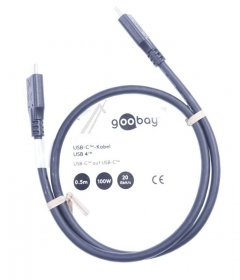 Goobay Usb-connector - 74194 Usb-c Cable Usb 3 2 Generation 2x2 5a Black 0 5m Goobay Usb-connector - 74194 Usb-c Cable Usb 3 2 Generation 2x2 5a Black 0 5m