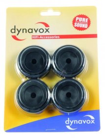 Dynavox Foot - 50x16mm 206383 Hifi-accessories Set X 4 Black Anodized