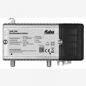 Fuba Indoor Amplifier - Vkr 200 29411120 Breitbandverstarker Universal 20db