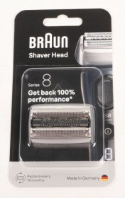 Braun Shaver Head - 83m 80843153 Shaving System Series 8 Silver Braun Shaver Head - 83m 80843153 Shaving System Series 8 Silver