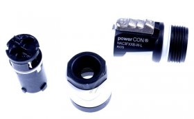 Neutrik Cable/plugs/adapter - Nac3fxxb-w-l Powercon Gray Cable Socket With Locking Screw Terminals For Power Cables With Diameter Of 10-16mm