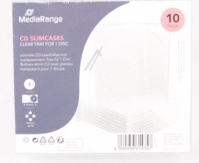 Mediarange Cd-organiser - Box32-t Mediarange Slim Cd Case For 1 Disc 5 2mm Transparent Tray 10-pack Mediarange Cd-organiser - Box32-t Mediarange Slim Cd Case For 1 Disc 5 2mm Transparent Tray 10-pack