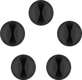Goobay Cable Management - 95040 Cable Holder 1-slot (mini) Black 5pcs In Blister Goobay Cable Management - 95040 Cable Holder 1-slot (mini) Black 5pcs In Blister