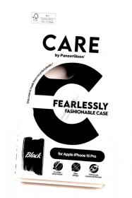 Panzerglass Leather Bag Gsm - 1430 Care By Panzerglass Fashionable Case Black Iphone 15 Pro