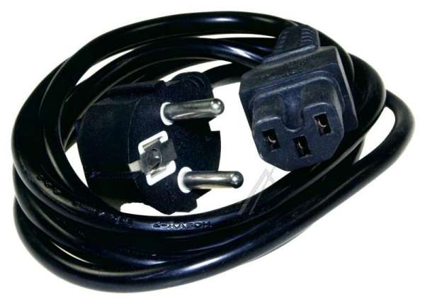 Compatible Warm Devices Cable - 05vv-f Power Cord 3x0 75mm² Black 1 8m