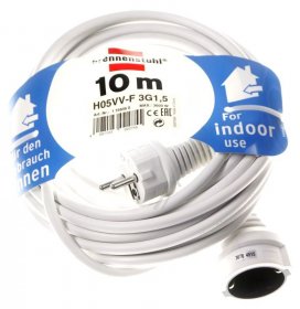 Brennenstuhl Power Supply Cable - 1168460 Extension Lead 10m H05vv-f 3g1 5